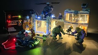 LEGO Light Kit | Avengers Endgame Set with Lightailing Lego LED Light Kit Review | Lego 76131
