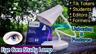 Eye Care and Flickering Free Table Lamp | Ecolink Philips 3W Rechargable Study Lamp | techwaytips