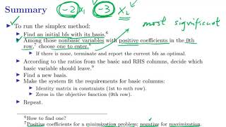 [OR2-Algorithms] lecture 2: Simplex Method #15 Visualization and summary for the simplex method