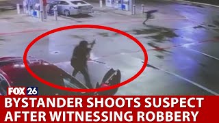Houston man shot, killed trying to rob someone at gas station