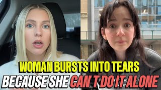 Woman Bursts Into Tears Because She Can't Do It Alone  | Women Hitting The Wall  | The Wall