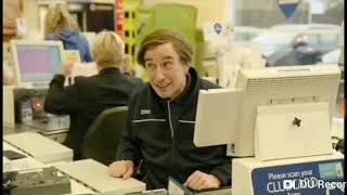 Alan Partridge working at Tesco, entire Scene