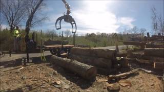 04 Loading Big Timber, Log Loader Trailer, 4-23-17