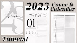 How to make a 2023 Calendar with Cover - Minimal and Classic - for Commercial Use