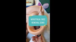 Quick menstrual disc removal demo ✨