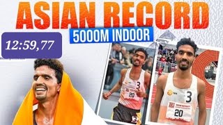 Gulveer_Singh🇮🇳 🚨new national record 5000m ⏰️ 12:59,77 with asian record