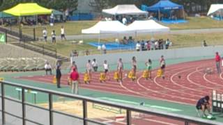 第51回 島根県総合体育大会 女子100m決勝 12'27秒