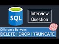 Difference Between DELETE, DROP and TRUNCATE | SQL | DBMS