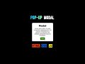 How To Make A Simple Popup Using HTML, CSS And JavaScript  | Create a Modal Box In HTML Website