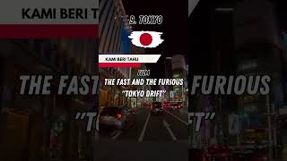 10 Kota Dalam Film "FAST AND FURIOUS" #part1 #youtubeshorts