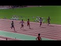 2015中国五県 男子100m予選3組