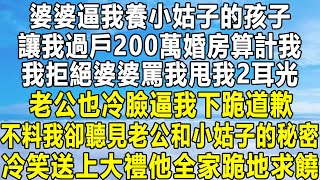 婆婆逼我養小姑子的孩子，讓我過戶200萬婚房算計我，我拒絕婆婆罵我甩我2耳光，老公也冷臉逼我下跪道歉，不料我卻聽見老公和小姑子的秘密，冷笑送上大禮他全家跪地求饒！#民间故事 #情感 #分享 #感情