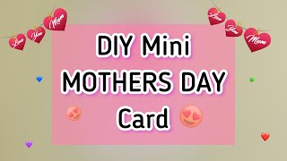 Easiest MOTHER’S DAY Card🥰White paper Mini Card for MOM🥰#shorts #ytshorts #viral #short #mom #diy