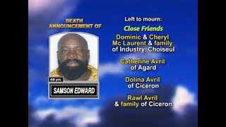 Samson Edward ~ Long Obituary