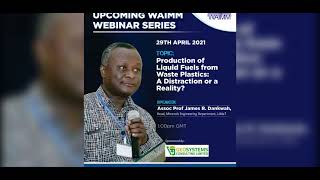 WAIMM webinar presentation by Assoc Prof James R. Dankwah, Head - Minerals Engineering Dept, UMaT