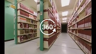 蔵書数日本一の図書館　地下8階の本棚をぐるり360度撮影