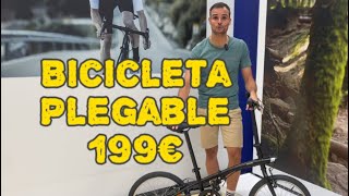 BICICLETA PLEGABLE TILT 100 , PLEGADO COMPLETO  CIUDAD URBANA #decathlon #ciclismo #deporte