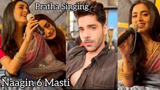 Pratha Singing | Mahek ki masti | Mahek Pratha Behind The Scenes Naagin 6 Telly Updates
