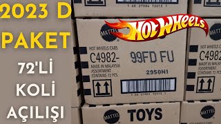 Hot Wheels 2023 D Paket 72'li Koli Açılışı