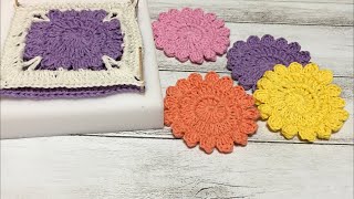 お花のモチーフを一緒に編みましょう☆Let's crochet flower motif