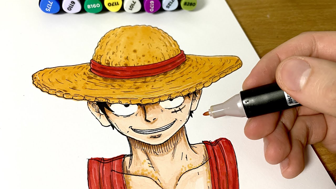 Comment Dessiner Luffy Facilement - One Piece [Tutoriel] - YouTube