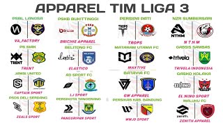 Apparel Jersey Tim Liga 3 ~ Berbagai Lini Channel