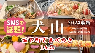 【食べ歩き】名古屋から30分犬山城下町美味しすぎた♡｜国宝犬山城｜映えSPOT｜