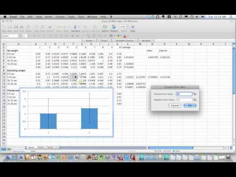 Adding custom error bars in Mac Excel 2008 Adding custom error bars in Mac Excel 2008