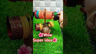 🤩அட இப்படி கூட ஈஸியா செய்யலாமா🤔 Diy Bangle stand #youtubeshorts #shorts #viralvideo #diy #craft