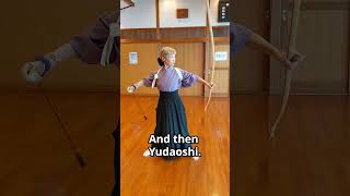 Kyudo One-Point Lesson: Wearing a purple kimono and maintaining Zanshin for 10 seconds. #kyudo