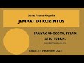 banyak anggota tetapi satu tubuh. 1 korintus 12 12 31