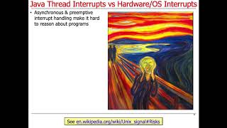 Managing the Java Thread Lifecycle: Java Thread Interrupts vs. Hardware/OS Interrupts