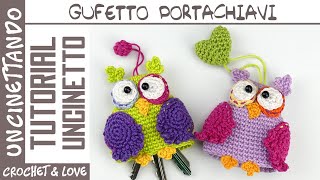 I show you how to make a crochet owl keychain 🦉