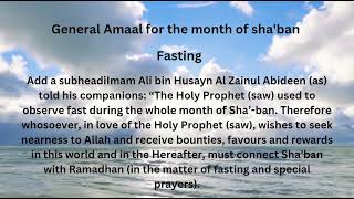 SHA'BAN day 2|FASTING ❤️|General Amaal for the month of sha'ban 😍