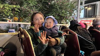 Open roof-top big bus tour HK ,ferry wheel fun again @sangpang rina grg