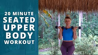 SEATED UPPER BODY WORKOUT | Strength + Cardio (Wheelchair & disability friendly).. Ashley Freeman