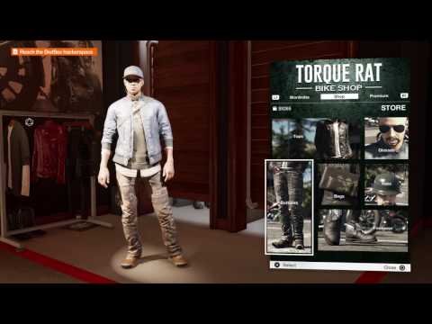 Watch Dogs 2 - The Morning After: Torque Rat Bike Shop (Buy New Pair of Pants at Clothing Shop) Pro Watch Dogs 2 - The Morning After: Torque Rat Bike Shop (Buy New Pair of Pants at Clothing Shop) Pro