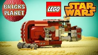 Rey's Speeder 75099 LEGO Star Wars - Stop Motion Review