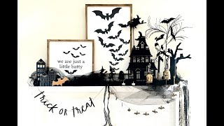 A free printable makes haunted house decor easy! 4 ways to stage this Halloween motif