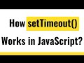 ✅ SetTimeout JavaScript