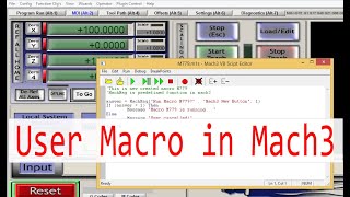 How to create a new user macro in Mach3