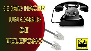 HACER CABLE para telefono fijo 🔧 RJ11 con Crimpadora