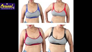 Caracal Bra for Girl / Women proper cup size Sports bra