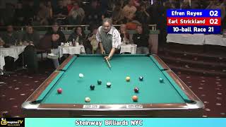 REWATCH ▶️ | Efren Reyes vs Earl Strickland | 10-ball Race to 21 #efrenreyes #earlstrickland