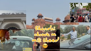 Chandni chowk mai mili bhaut bheed🙄 Halat kharab ho gayi sabki😒| OMAXE MALL VLOG |Explore with dipti