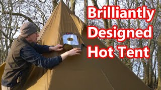 A New Hot Tent by Hill Zero. Overnight Camp. Wiltshire Man. Wild camp