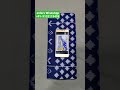 ikkat pattu saree navy blue pochampally double ikkat silk saree unboxing ikkat pattu saree