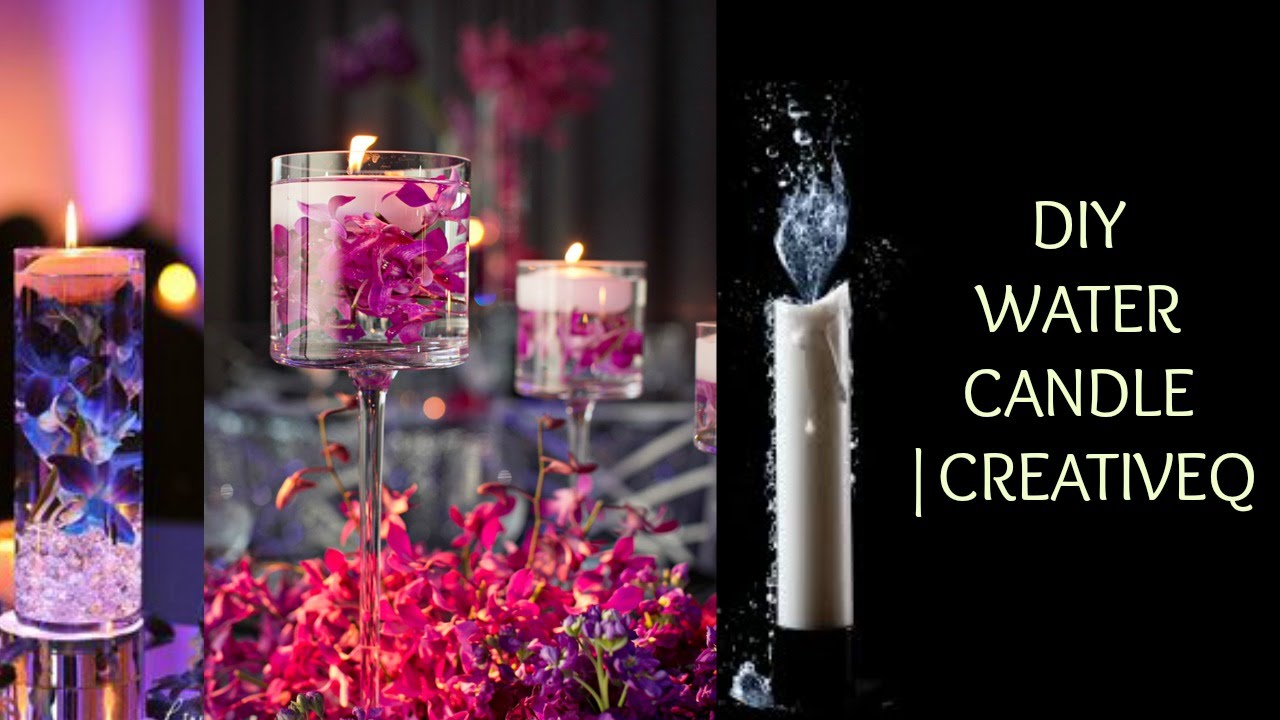 Diy Water Candle Creativeq Youtube