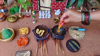 Miniature Fafda Jalebi + Papaya Sambharo | Street Food | Gujrati Fafda | Rini's Miniature |