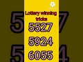 Lottery lucky numbers